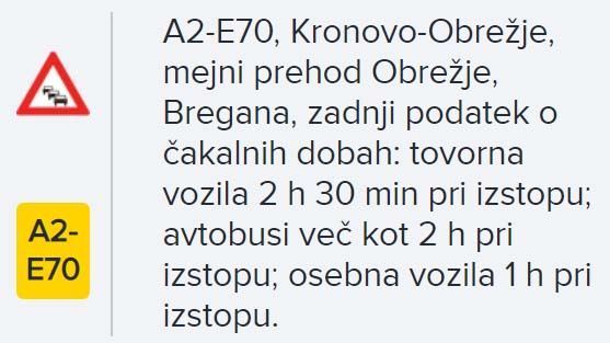 AMZS obvestilo