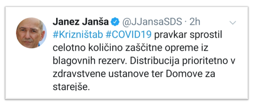 odgovor Janše